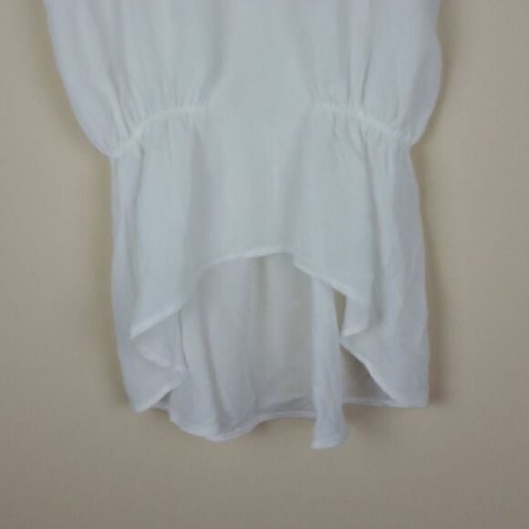 Three Eighty Two Ivory White Sheer Daphne Tank - Picture 3 of 7